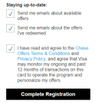 chase offers registration