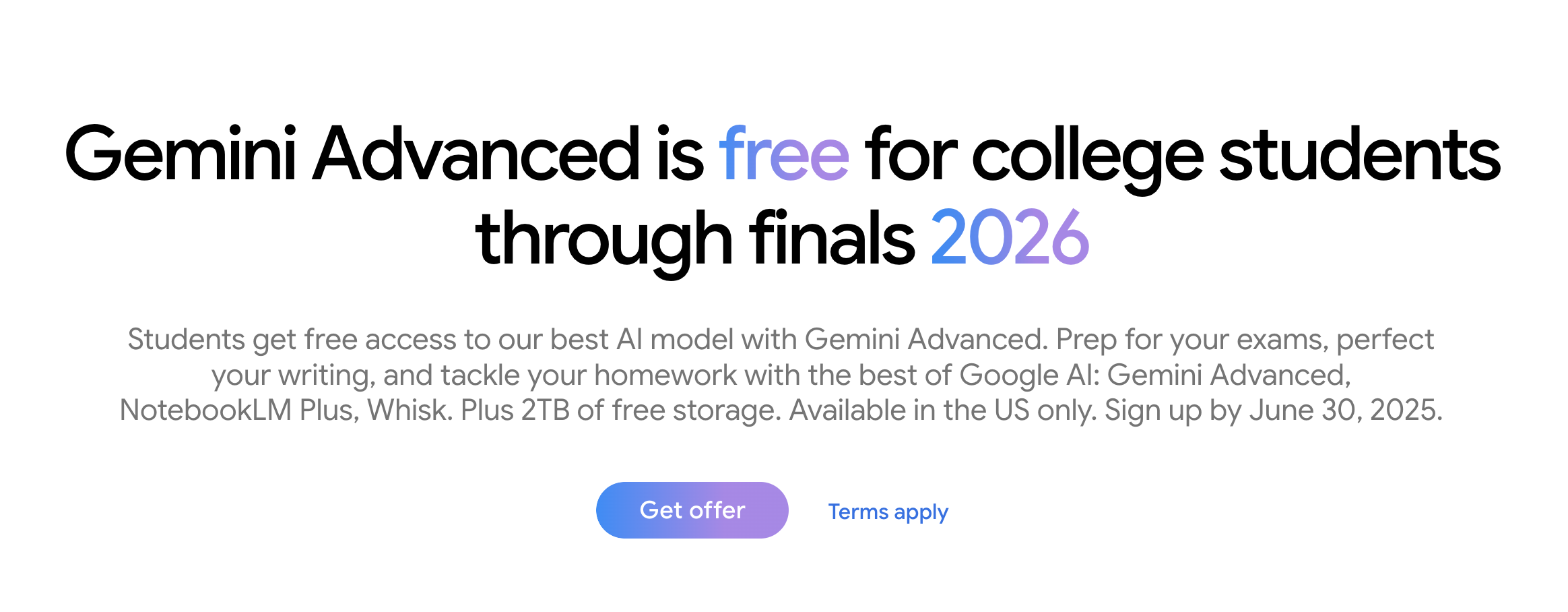 学生可免费获得Google Gemini Advanced 订阅与2TB 云端空间（14 个月） – 北美牧羊场