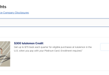美国运通白金卡全新福利上线!9月30日记得用掉新的Lululemon和Resy额度